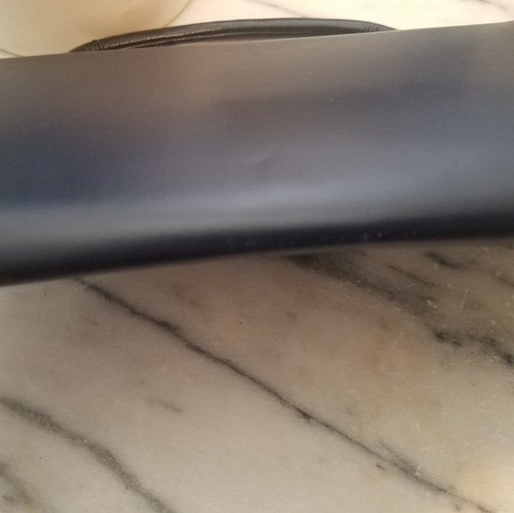 Vintage HL USA Harry Levine | Small Navy Blue Clutch Purse - Picture 9 of 10